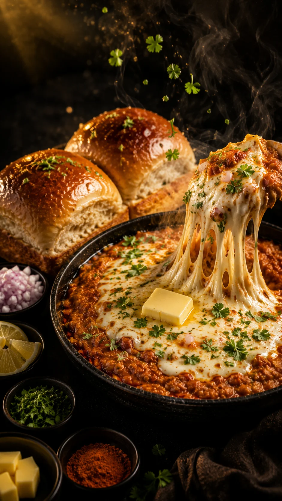 Cheese Pav Bhaji