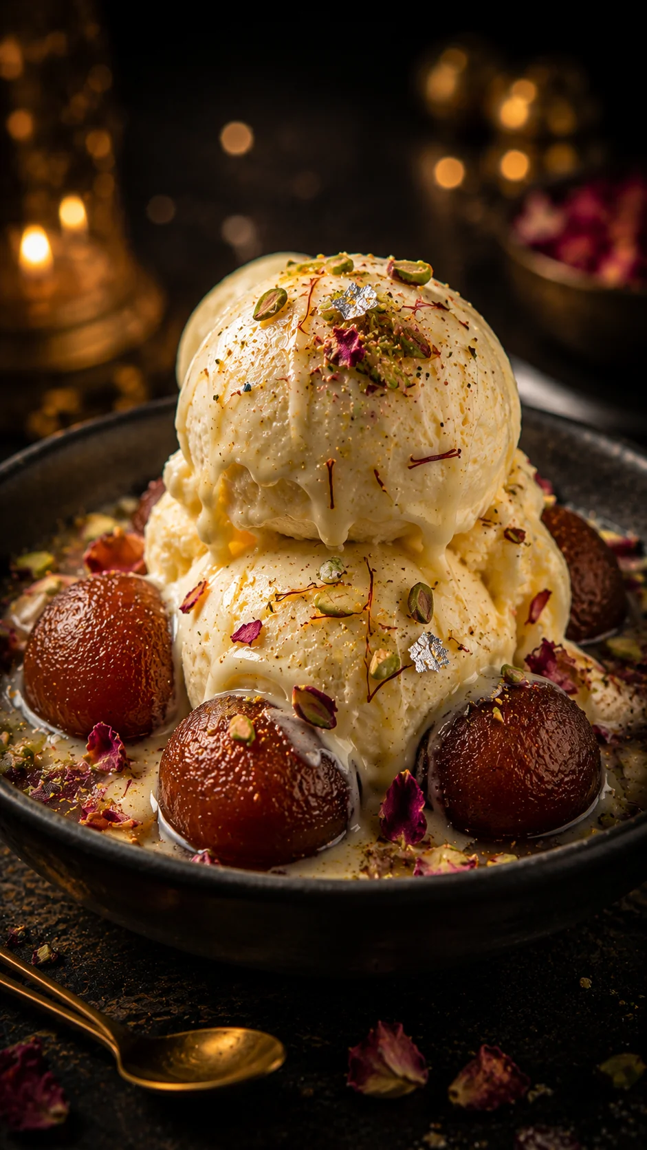Gulab Jamun Ice Cream