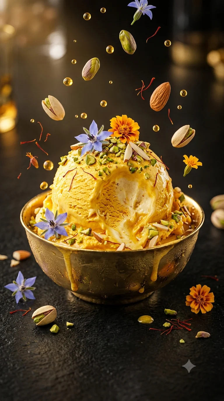 Kesar Pista Ice Cream