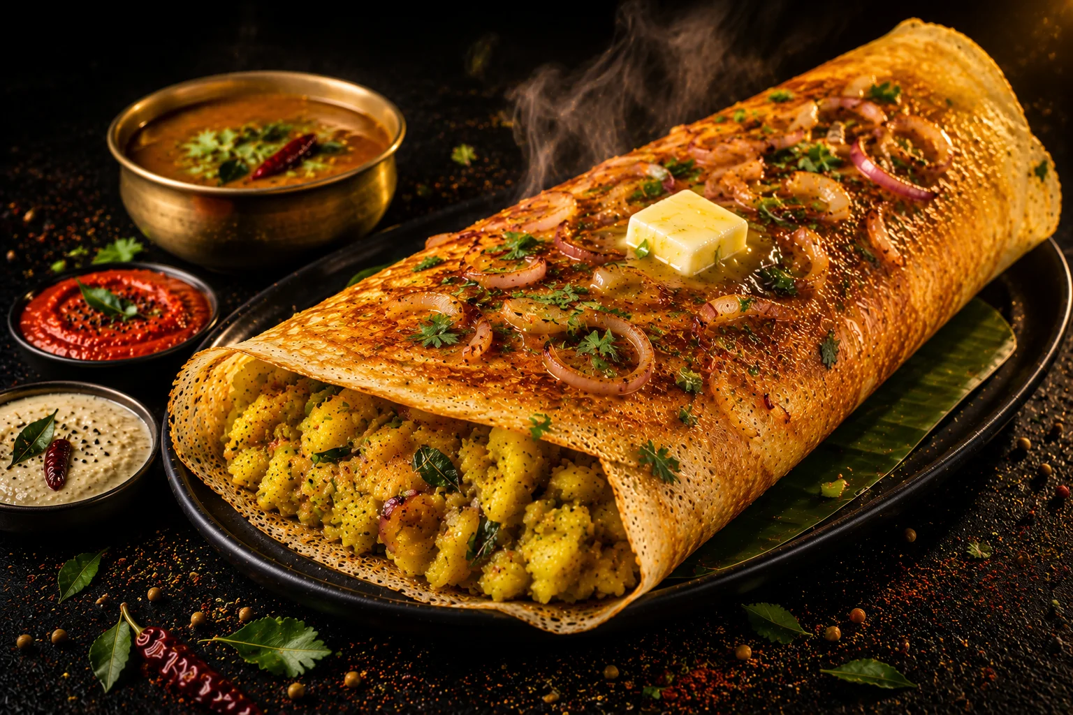Onion Masala Dosa
